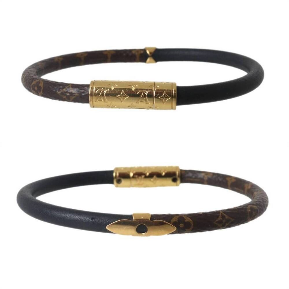 LOUIS VUITTON Black Monogram Charm Bracelet - Picture 3 of 6